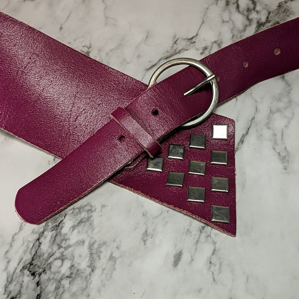 Rocker Chic Magenta Belt